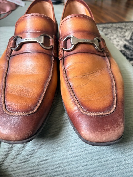 Magnanni Cuero Leather Bit Loafers - Tan/Brown main image 9